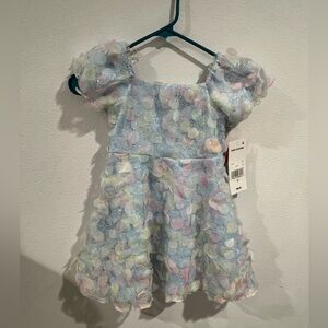Rare Editions Girls Pastel Sequin Party Dress Size 5 NWT